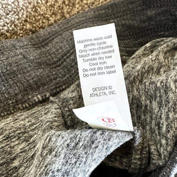 Athleta Womens Two Toned Gray Drawstring Elastic Waist Jogger Pants Size XL - Picture 3 of 8